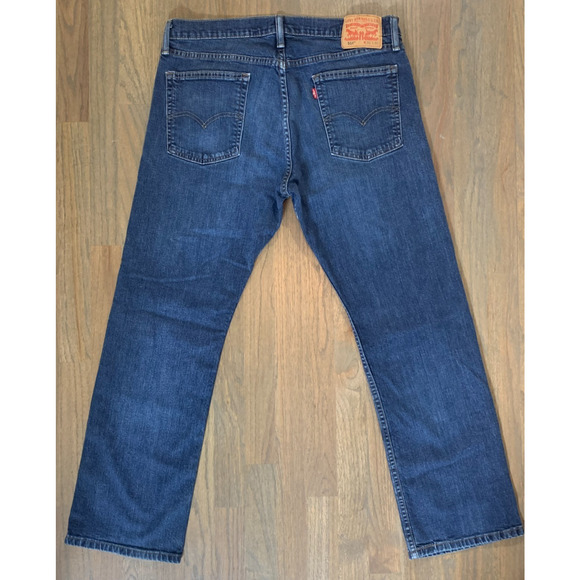 LEVI 514 Lot of 3 Men 36 x 30 Straight Blue Jeans Medium Wash EUC *See Measure - Picture 3 of 16
